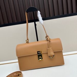 【AT7842】プラダ Pradaハイエンドなラグジュアリーハンドバッグ, 輸入小牛革素材, 柔らかな質感とエレガントなデザイン | Prada Italy