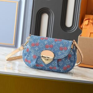 【AT7850】ルイ・ヴィトンのデニムサンセットバッグ - クラシックなスタイルとエレガンスの融合 | Louis Vuitton