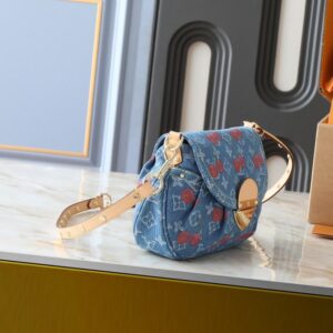 【AT7850】ルイ・ヴィトンのデニムサンセットバッグ - クラシックなスタイルとエレガンスの融合 | Louis Vuitton