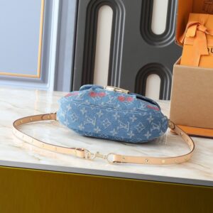 【AT7850】ルイ・ヴィトンのデニムサンセットバッグ - クラシックなスタイルとエレガンスの融合 | Louis Vuitton