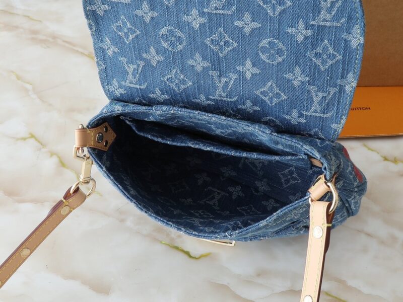 【AT7850】ルイ・ヴィトンのデニムサンセットバッグ - クラシックなスタイルとエレガンスの融合 | Louis Vuitton