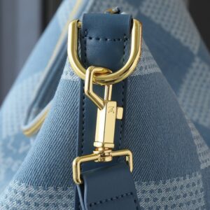 【AT7851】ルイ・ヴィトン デニムブルーチェック柄Hoboバッグ - 都会のファッション感を演出！ | Louis Vuitton Paris