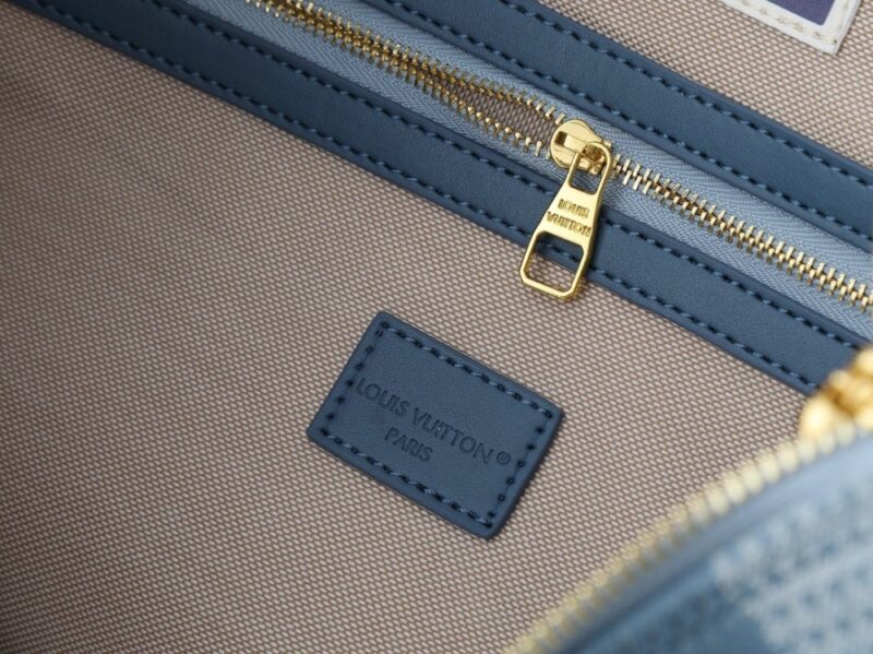 【AT7851】ルイ・ヴィトン デニムブルーチェック柄Hoboバッグ - 都会のファッション感を演出！ | Louis Vuitton Paris