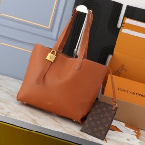 【AT7860】ルイ・ヴィトンのオレンジブラウンスエードレザーハンドバッグ | Louis Vuitton Malletier