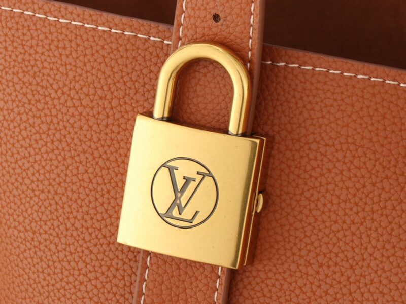 【AT7860】ルイ・ヴィトンのオレンジブラウンスエードレザーハンドバッグ | Louis Vuitton Malletier