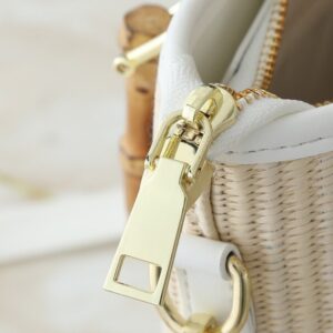 【AT7870】ルイ・ヴィトン竹ハンドルストローハンドバッグ、自然な優雅さと高級感を演出 | Louis Vuitton