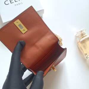 【AT8629】セリーヌパリ TRIOMPHEシリーズ ラグジュアリーチェーンバッグ ライムライトカラー | Celine