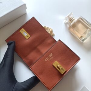 【AT8629】セリーヌパリ TRIOMPHEシリーズ ラグジュアリーチェーンバッグ ライムライトカラー | Celine