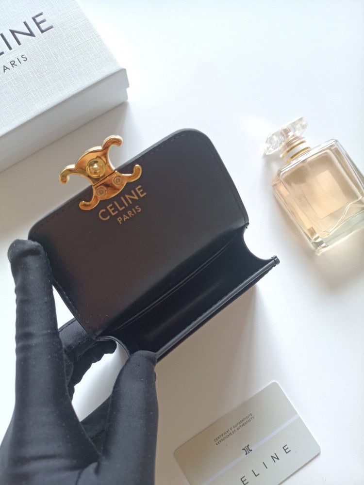 【AT8644】セリーヌパリTRIOMPHEシリーズ小財布 - 高級なフランスデザイン美学を楽しむ | Celine