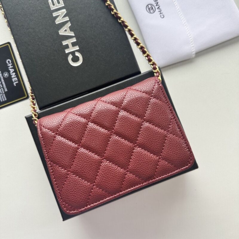【AT8679】高級牛革小物ポシェットバッグ - ブランドのロゴ付き | Chanel Paris