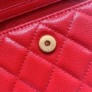 【AT8681】シャネル キャビアスキンCCロゴパールチェーンバッグ | Chanel Paris