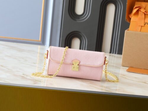 【AT8713】ルイ・ヴィトン Pochette Camille ピンクキャンバスハンドバッグ｜豪華でエレガントなデザイン | LV