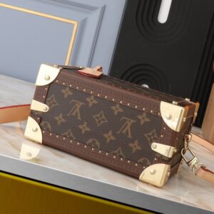 【AT8725】ルイ・ヴィトンValisette Trésorハードボックスハンドバッグ - 軽奢なアート品としての芸術的なデザイン | Louis Vuitton Paris