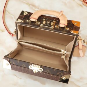 【AT8725】ルイ・ヴィトンValisette Trésorハードボックスハンドバッグ - 軽奢なアート品としての芸術的なデザイン | Louis Vuitton Paris