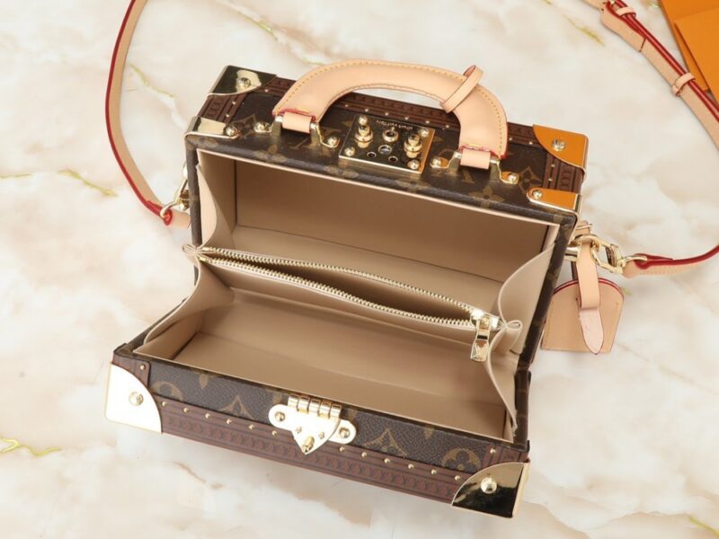 【AT8725】ルイ・ヴィトンValisette Trésorハードボックスハンドバッグ - 軽奢なアート品としての芸術的なデザイン | Louis Vuitton Paris