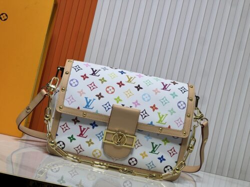 【AT8737】ルイ・ヴィトン虹のDauphineハンドバッグ、遊び心満載のカラフルデザイン | Louis Vuitton