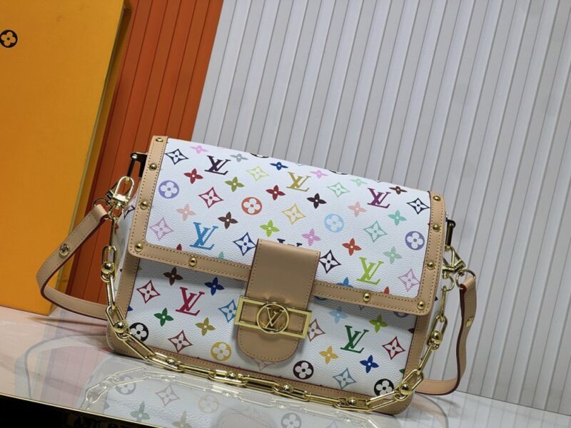 【AT8737】ルイ・ヴィトン虹のDauphineハンドバッグ、遊び心満載のカラフルデザイン | Louis Vuitton