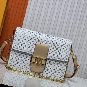 【AT8738】ルイ・ヴィトンのDauphine Soft GMシリーズの高級ハンドバッグ | Louis Vuitton Malletier