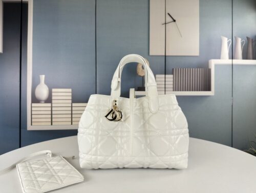 【AT8745】ディオールのクラシックなToujoursハンドバッグ | 高級小牛革バッグ | 多機能スペースデザイン | Christian Dior