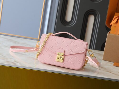 【AT8765】ルイ・ヴィトン モノグラムエンプレイント ピンク ポシェットメティス イーストウエスト ハンドバッグ | Louis Vuitton Paris