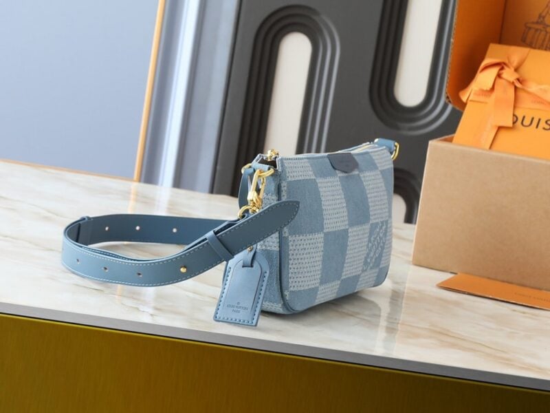 【AT8795】ルイ・ヴィトン エクリプスシリーズ ハンドバッグ 新作 ブルーチェック柄 | LV