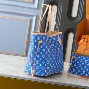 【AT8802】ルイ・ヴィトンNeverfull 青色クラシックハンドバッグ：都会のエレガントなスタイルを演出 | LV