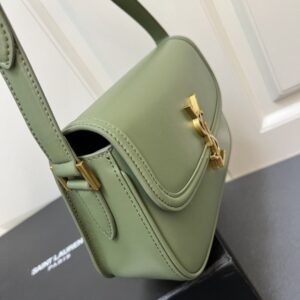 【AT8815】Saint Laurent(サンローラン)のオリーブグリーンレザートートバッグ | Yves Saint Laurent