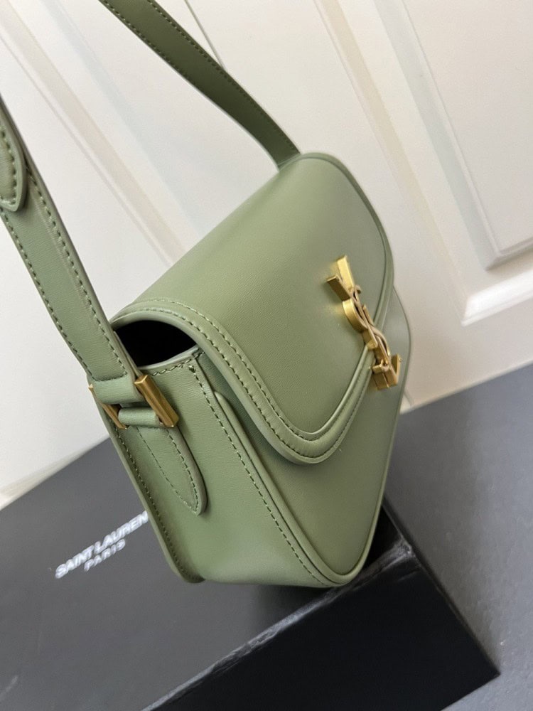【AT8815】Saint Laurent(サンローラン)のオリーブグリーンレザートートバッグ | Yves Saint Laurent