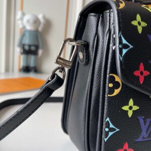【AT8842】ルイヴィトン×村上隆コラボ黒ハンドバッグ、都会の大人女性に最適、ファッションとアート完璧融合 | Louis Vuitton Paris
