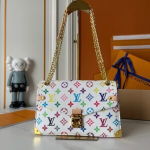 【AT8844】ルイ・ヴィトン Monogramカラフルプリントハンドバッグ | LV