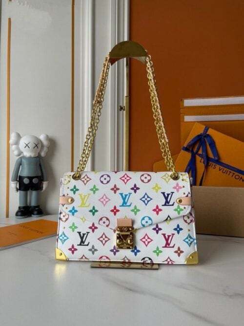【AT8844】ルイ・ヴィトン Monogramカラフルプリントハンドバッグ | LV