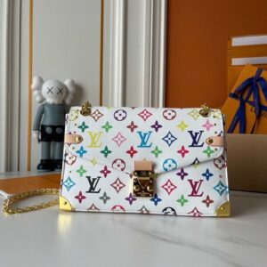 【AT8844】ルイ・ヴィトン Monogramカラフルプリントハンドバッグ | LV