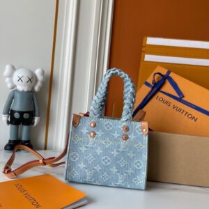 【AT8845】ルイ・ヴィトンデニムハンドバッグ：都会のエリートにふさわしいエレガントなバッグ | Louis Vuitton