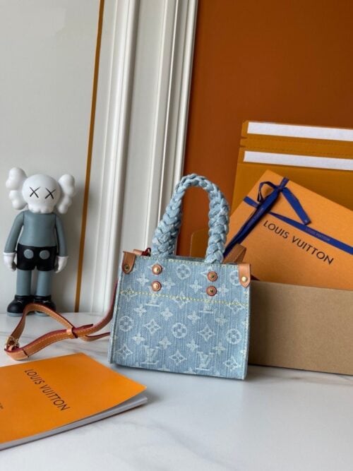 【AT8845】ルイ・ヴィトンデニムハンドバッグ：都会のエリートにふさわしいエレガントなバッグ | Louis Vuitton