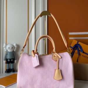 【AT8849】ルイ・ヴィトン Speedy Soft ピンクハンドバッグ - 上品でエレガントなファッションアクセサリー | Louis Vuitton Malletier