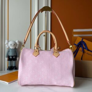 【AT8849】ルイ・ヴィトン Speedy Soft ピンクハンドバッグ - 上品でエレガントなファッションアクセサリー | Louis Vuitton Malletier