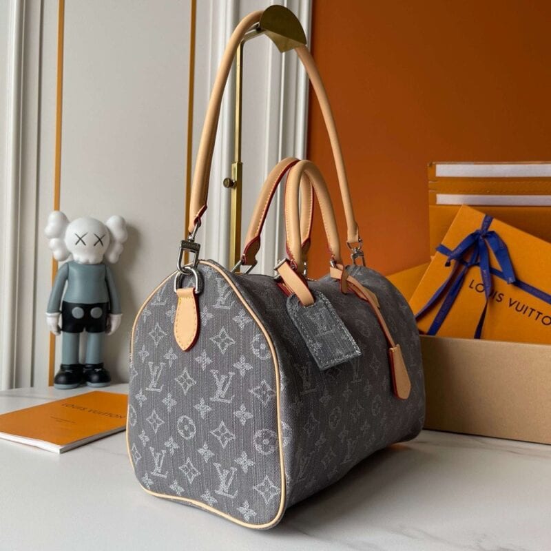 【AT8852】グレーデニムモノグラムハンドバッグ - ラグジュアリーな都会のエレガンス | LV