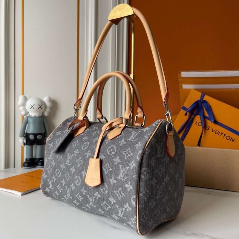 【AT8852】グレーデニムモノグラムハンドバッグ - ラグジュアリーな都会のエレガンス | LV