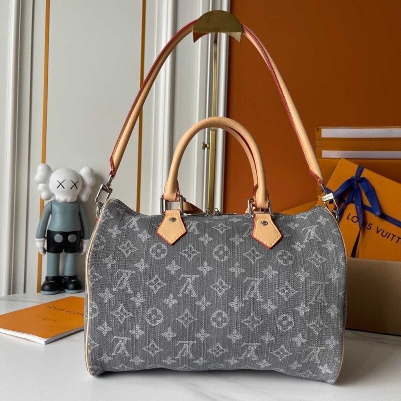 【AT8852】グレーデニムモノグラムハンドバッグ - ラグジュアリーな都会のエレガンス | LV