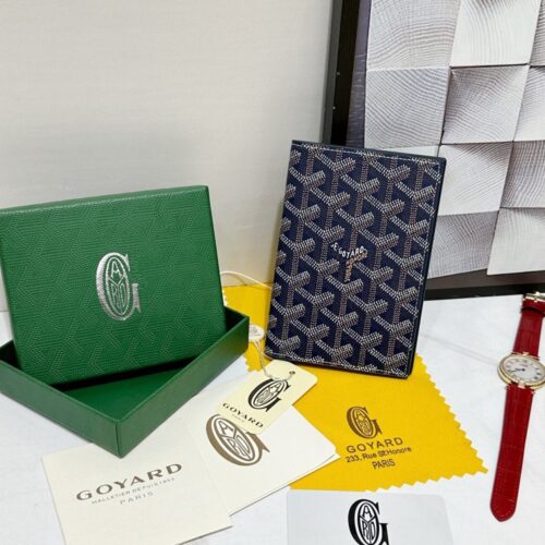 【AT8856】Goyardの青牛革パスポートケース - 高級旅行アクセサリー | Goyard