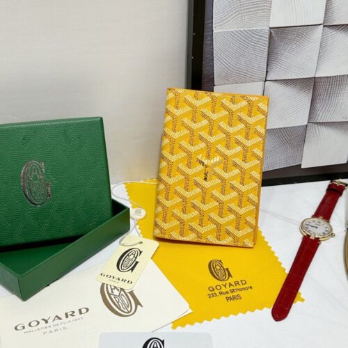 【AT8859】ゴヤール(Goyard) Grenelleパスポートケース - 高級レザーアクセサリー、旅行者に最適 | Maison Goyard