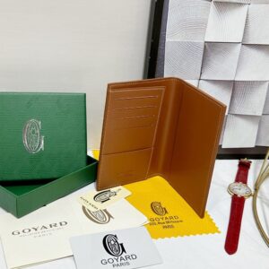 【AT8860】ゴヤール(Goyard)の高品質ブラウンレザーパスポートケース | Goyard Paris