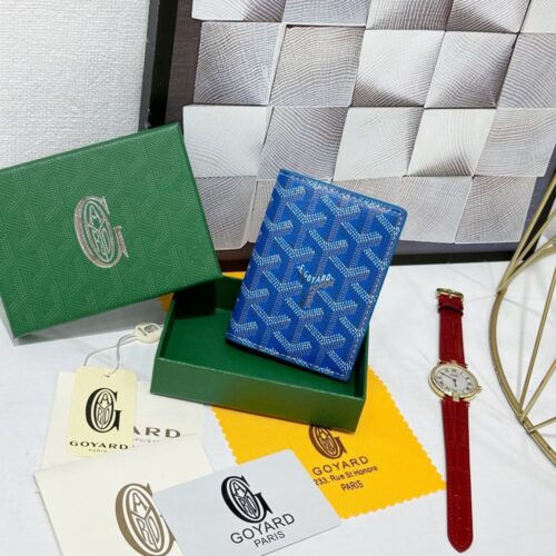 【AT8866】Goyard ゴヤールSaint-Marcシリーズカードケース - 洗練された青色のデザインでバランスが取れたスペースと高級感を持つ | Goyard Paris