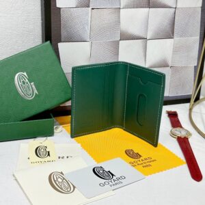 【AT8868】ゴヤール(Goyard)の高級カードケース - Saito-Mākuシリーズのエレガントな緑色デザイン | Goyard Paris