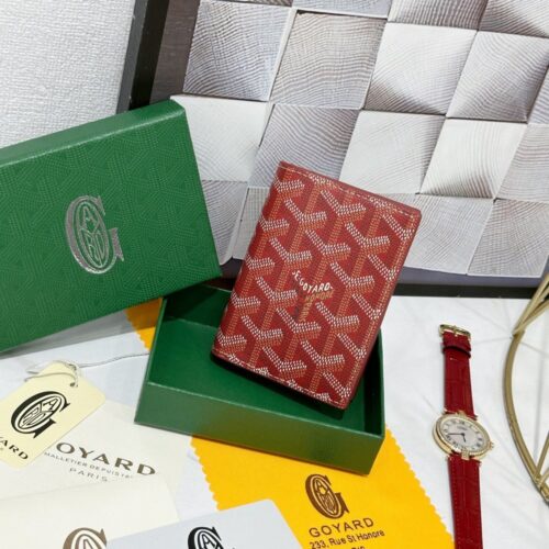 【AT8873】ゴヤール サン＝マルク カードケース 赤い牛革素材 軽量 多機能 | Goyard Paris