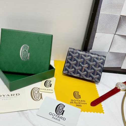 【AT8878】高品質Goyard メンズ名刺入れ - 海軍ブルーのビジネスアクセサリー | Maison Goyard