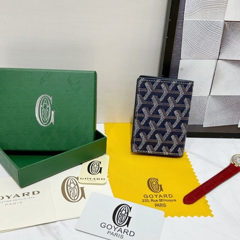 【AT8878】高品質Goyard メンズ名刺入れ - 海軍ブルーのビジネスアクセサリー | Maison Goyard