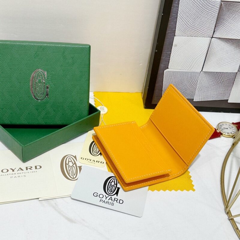 【AT8881】ゴヤール Malhesherbes イエローレザー名刺入れ：高級感と個性を演出 | Goyard Paris