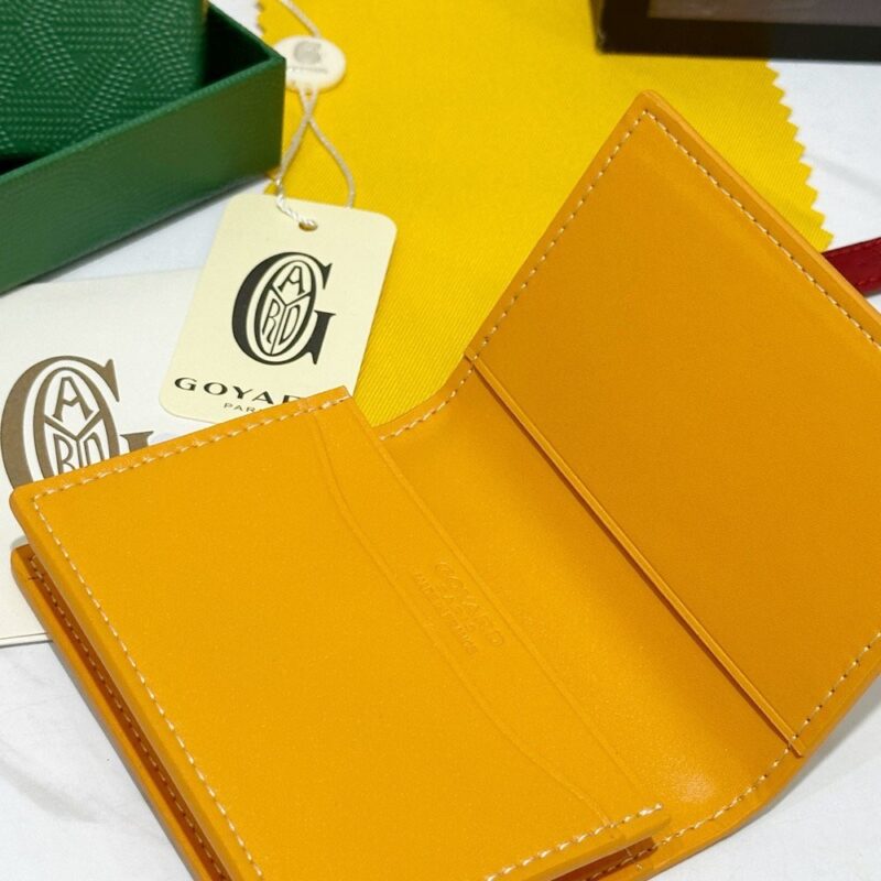 【AT8881】ゴヤール Malhesherbes イエローレザー名刺入れ：高級感と個性を演出 | Goyard Paris