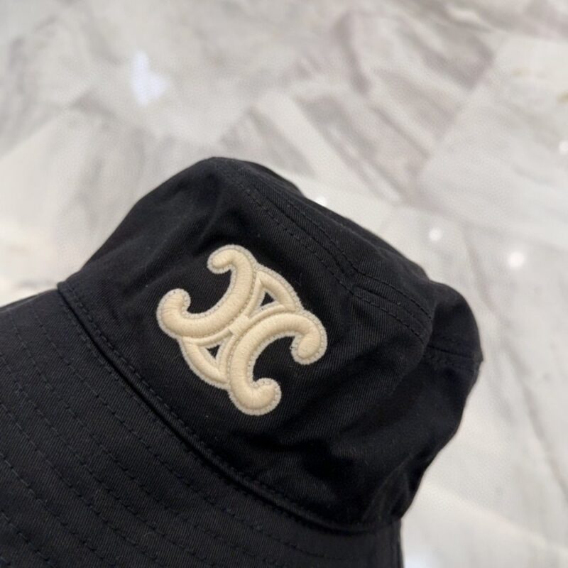【AT9162】セリーヌロゴ刺繍入りフィッシャーマンハット、都会のファッションアイテム | Celine Paris